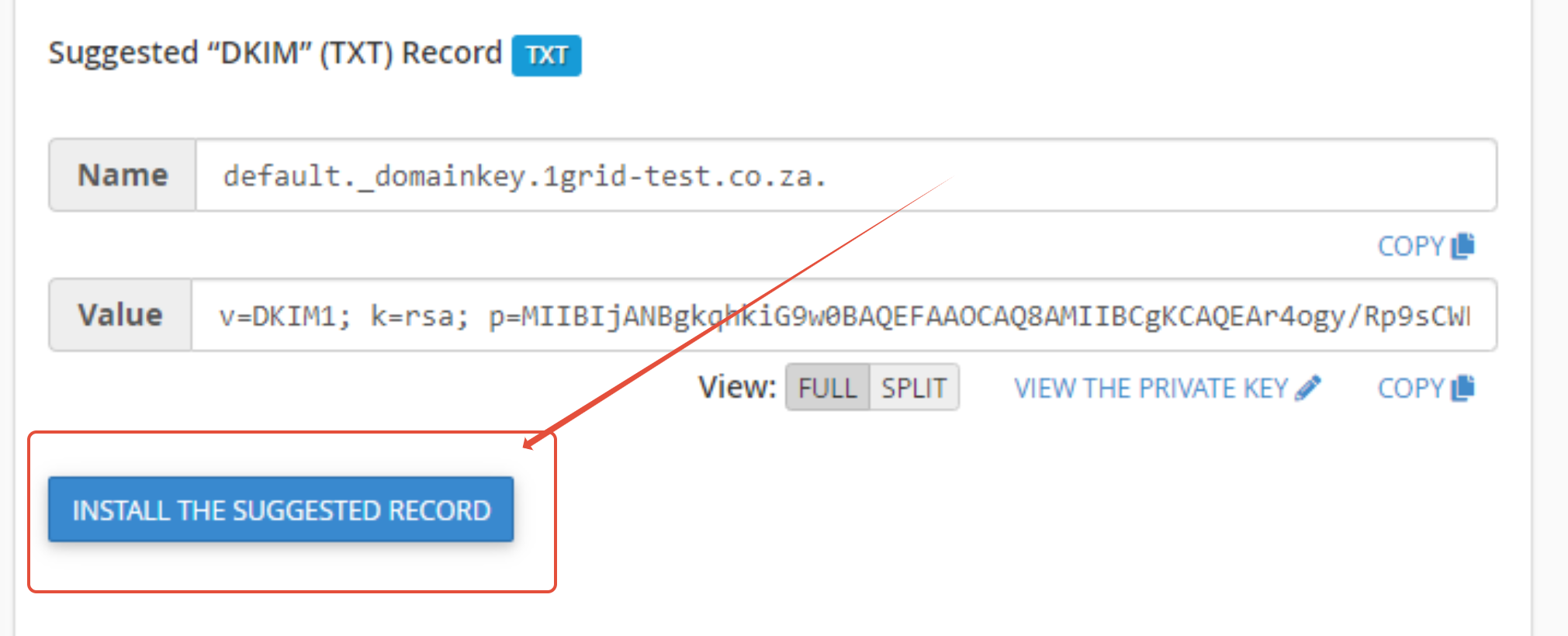 1-Grid Dkim Screenshot 3