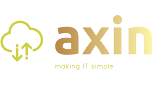 Axin Logo In Their Brand Colours On A Transparent Background