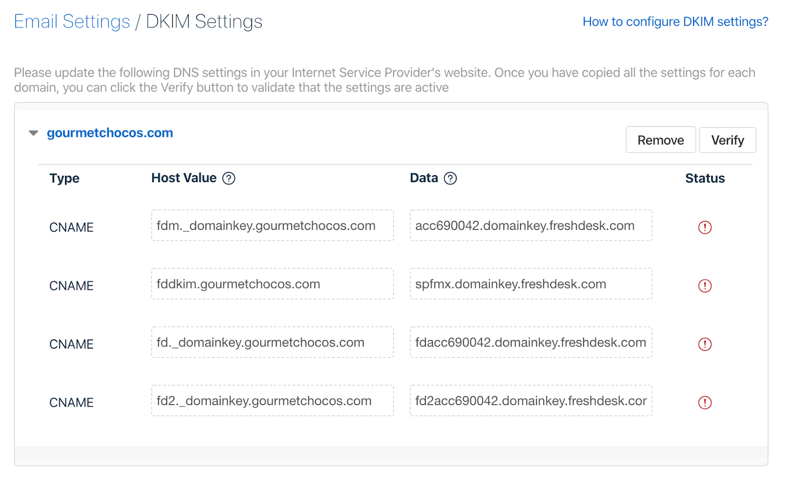Freshservice Dkim Screenshot 1