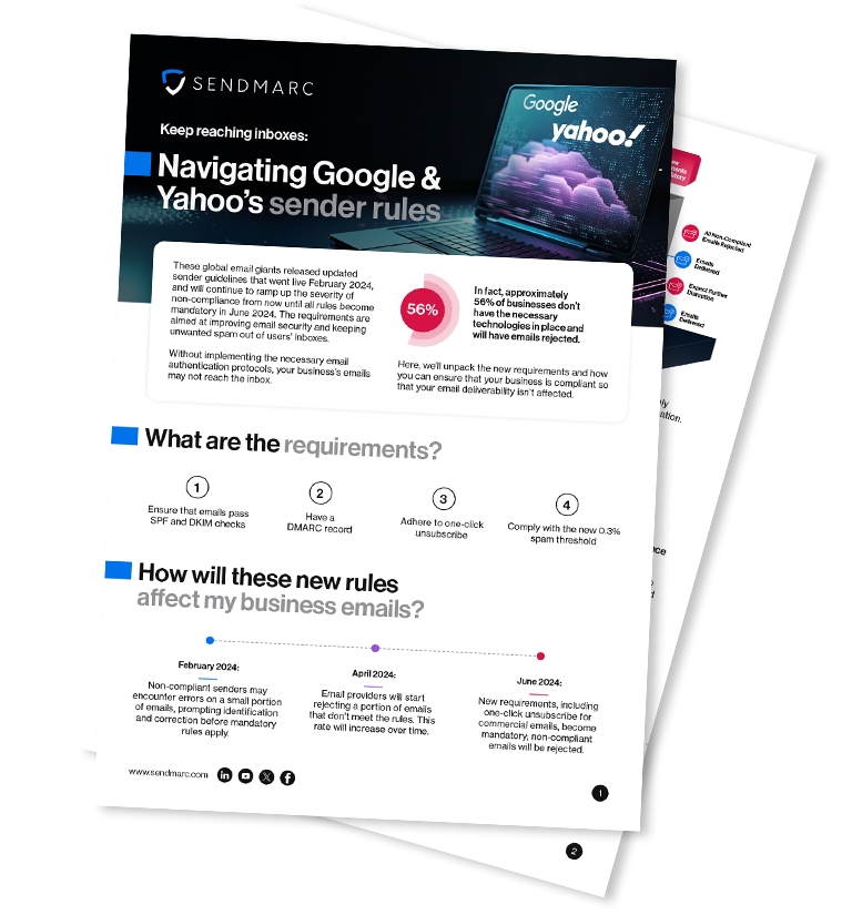 Guide Preview | Sendmarc | Our Guide To Navigating Google &Amp; Yahoo’s Sender Rules