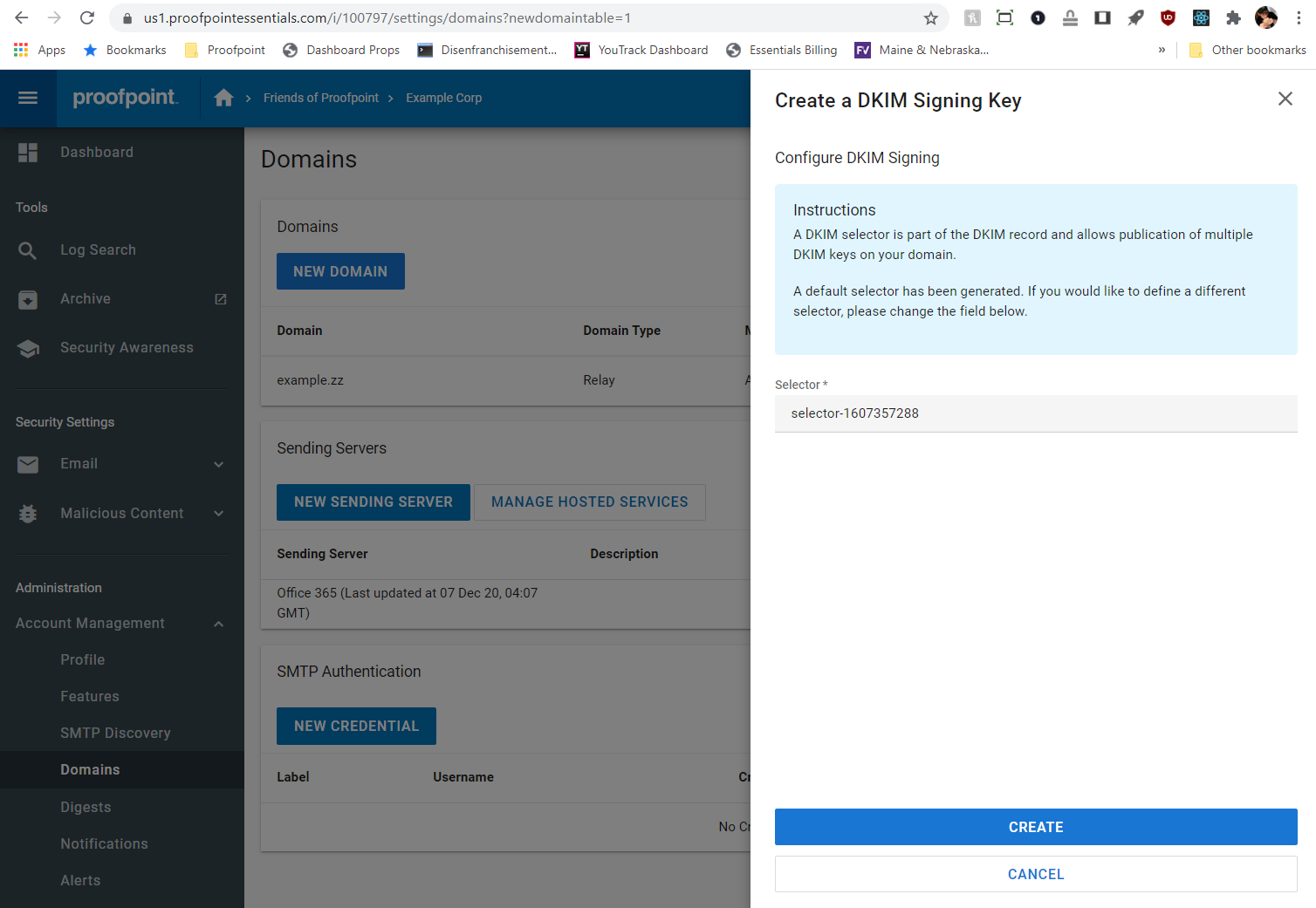 Proofpoint Dkim Screenshot 2
