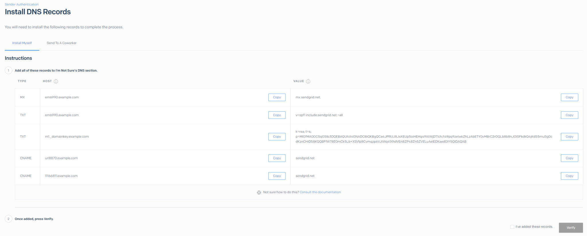 Sendgrid Dkim Screenshot 4