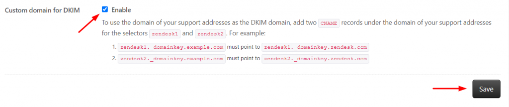 Zendesk Dkim Screenshot 2